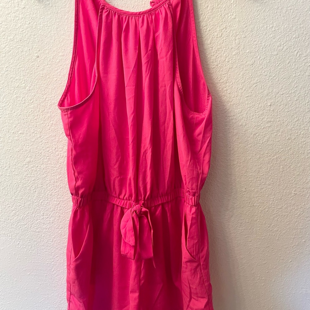 Vibrant Pink Sleeveless Romper